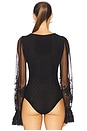 view 4 of 5 Bruna Lace Detail Bodysuit in Black