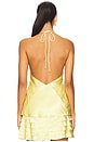 view 3 of 4 Yve Halter Neck Cami in Canary Yellow