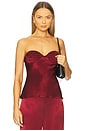 view 1 of 4 x REVOLVE Devin Satin Camisole in Burgundy