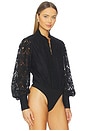 view 3 of 5 Olessia Lace Bodysuit in Black