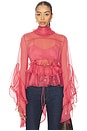 view 1 of 4 Anyssa Ruffle Blouse in Rose