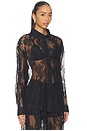 view 2 of 4 Aleida Oversized Lace Shirt in Black