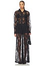 view 4 of 4 Aleida Oversized Lace Shirt in Black