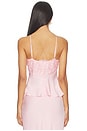 view 3 of 4 Elisan Lace Satin Camisole in Petal Pink