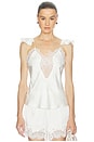 view 1 of 4 Ivy Lace Detail Camisole in Orchid White