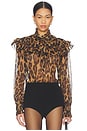view 1 of 4 Fiorella Leopard Blouse in Leopard