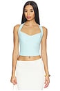 view 1 of 4 Deserae Halter Neck Top in Aqua