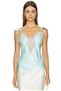 view 1 of 4 Ivy Lace Detail Camisole in Aqua