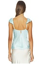 view 3 of 4 Ivy Lace Detail Camisole in Aqua