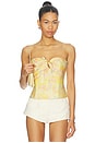 view 1 of 4 Amina Strapless Top in Yellow Floral