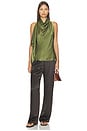 view 5 of 4 Sierra Drape Front Top in Khaki
