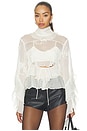 view 1 of 5 Anyssa Ruffle Blouse in Ivory