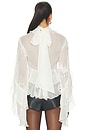 view 4 of 5 Anyssa Ruffle Blouse in Ivory