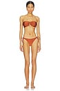 view 4 of 4 Blakely Tie Bikini Bottoms in Rust