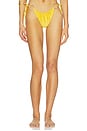 view 1 of 4 Leala Ring Detail Bikini Bottoms in Marigold