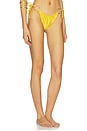 view 2 of 4 Leala Ring Detail Bikini Bottoms in Marigold