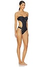 view 2 of 4 Tyra Strapless One Piece in Black