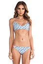 view 1 of 5 Zunzal Bungee Bikini Top in Graphic Flower Print & Ivory