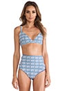 view 1 of 5 HAUT DE MAILLOT DE BAIN CALITA in Print & Baby Blue