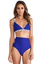 view 2 of 5 HAUT DE MAILLOT DE BAIN CALITA in Print & Baby Blue