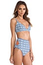 view 3 of 5 HAUT DE MAILLOT DE BAIN CALITA in Print & Baby Blue