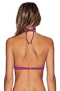 view 4 of 4 Bondi Reversible Bikini Top in Teatro & Rosa Shocking