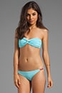 view 1 of 4 Tonga Reversible Bungee Bandeau Bikini Top in Sailing/New Nude in Sailing & New Nude