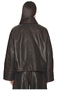 view 5 of 5 Baani Leather Jacket in Mole Brown