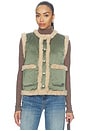 view 1 of 6 Bellisa Waistcoat in Thyme