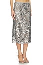 view 2 of 6 Shania Skirt in Grey Sequins