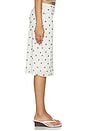 view 3 of 6 Jessika Skirt in Egret Creme Dot