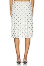 view 4 of 6 Jessika Skirt in Egret Creme Dot