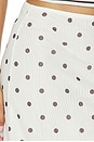 view 6 of 6 Jessika Skirt in Egret Creme Dot