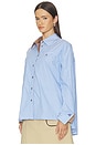 view 2 of 5 Melinda Top in Light Blue	Stripe