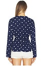 view 3 of 4 Madelie Blouse in Navy Creme Dot