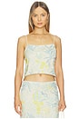 view 1 of 5 Jovana Top in Pastel Sequins Flower