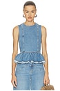 view 1 of 5 Madinel Top in Forever Blue Denim