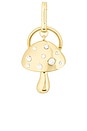 view 3 of 4 Mush To Love Bag Charm in Gold