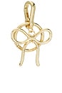 view 1 of 4 Bow Bag Charm in Gold