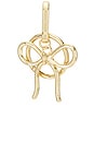 view 3 of 4 Bow Bag Charm in Gold