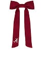 view 1 of 3 University Of Alabama Logo Hair Bow in White in Red