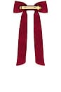 view 2 of 3 University Of Alabama Logo Hair Bow in White in Red