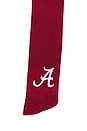 view 3 of 3 University Of Alabama Logo Hair Bow in White in Red