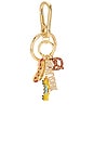 view 1 of 6 Big Apple Bling Bag Charm in Multi & Gold
