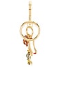 view 3 of 6 Big Apple Bling Bag Charm in Multi & Gold