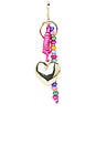 view 1 of 4 Statement Heart Bag Charm in Multi
