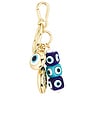 view 1 of 5 Eyes For The Good Life Bag Charm in Blue