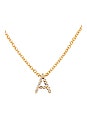 view 2 of 2 Nora 14k Gold Plated Initial Necklace in Gold