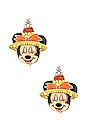 view 1 of 2 Candy Corn Disney Minnie Mouse Earrings in Multi
