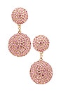view 1 of 2 Lennon Drop Earrings in Gold & Pink